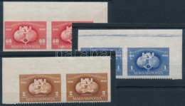 ** 1949 UPU D Sor ívszéli, ívsarki Párokban, Alul Fogazottak / Mi 1056-1058 D Pairs - Autres & Non Classés