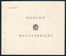 ** 1949 UPU Bélyegfüzet, Benne Két Szélén Fogazatlan C Párok (35.000) / Mi 1056-1058 C Pairs In Stamp Booklet - Altri & Non Classificati