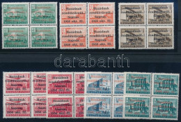 ** 1956 Sopron 7 értékes Sor Négyestömbökben (48.000) / Set In Blocks Of 4 - Other & Unclassified