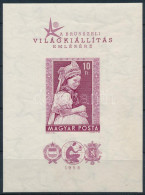 ** 1958 Brüsszeli Világkiállítás Vágott Blokk / Mi Block 27 Imperforate - Sonstige & Ohne Zuordnung