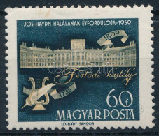 ** 1959 Haydn és Schiller 60f Lemezhibával / Mi 1622 With Plate Variety - Otros & Sin Clasificación