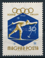 ** 1960 Téli Olimpia 30f "bekötött Ujj" Lemezhibával / Mi 1670 With Plate Variety - Andere & Zonder Classificatie