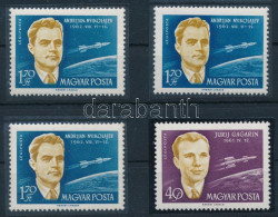 ** 1962 A Világűr Meghódítói 3 X 1,70Ft Lemezhibával + 40f (15.000) / 3 X Mi 1877 With Plate Variety - Autres & Non Classés