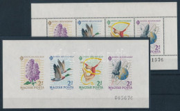 ** 1964 Bélyegnap Monográfia Ajándék Blokkpár, Az Utolsó Két Számjegy Megegyezik (16.000) / Mi 2053-2056 Block Pair - Autres & Non Classés