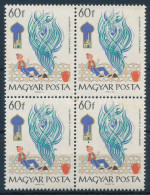 ** 1965 Mese 60f Négyestömb, "Aladdin Feje Fölött Folt" Lemezhibával / Mi 2187 Block Of 4 With Plate Variety - Andere & Zonder Classificatie