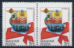 ** 1978 30 éves Az úttörővasút Pár Elfogazva / Mi 3302 Pair With Shifted Perforation - Autres & Non Classés