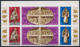 ** 1982 A Vatikáni Magyar Kápolna Műalkotásai Vágott ívszéli 12-es Csík / Mi 3587-3592 Imperforate Block Of 12 - Other & Unclassified