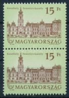 ** 1992 Kastélyok 15Ft Pár Fényes Ragasztóval / Mi 4194 Pair With Shiny Gum - Otros & Sin Clasificación