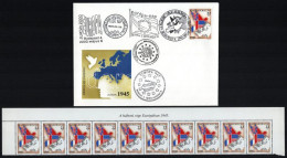 ** 1995 Europa CEPT Hajtatlan ívsarki 10-es Csík, ívszéli Felirattal + 1 Db FDC / Mi 4342 Corner Stripe Of 10 + FDC - Andere & Zonder Classificatie