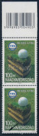 ** 2004 100 éves A FIFA Vonalkódos Pár Az Ismert Lemezhibával / Mi 4863 Margin Pair With Plate Variety And Bar Code - Otros & Sin Clasificación