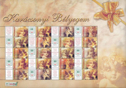 ** 2004 Karácsony Bélyegem 3 Klf Teljes ív Sorszám Nélkül (33.000) / 3 Complete Sheets Without Numbers - Autres & Non Classés