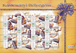 ** 2004 Karácsony Bélyegem Sütemények 3 Db Teljes ív Sorszámozott (30.000) / 3 X Mi 4962-4981 Numbered Complete Sheets - Autres & Non Classés