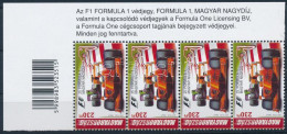 ** 2010 Formula 1. ívsarki Négyescsík Vonalkóddal és ívszéli Felirattal / Mi 5483 Corner Stripe Of 4 With Text And Bar C - Sonstige & Ohne Zuordnung