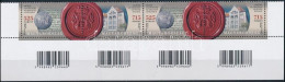 ** 2023 Országos Levéltár 2 Párt Tartalmazó Vonalkódos Csík / National Archives 2 Margin Sets With Bar Code - Andere & Zonder Classificatie