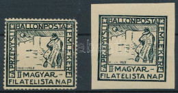 ** 1925/3Da + 3db Przemysl Ballonposta Emlékív / Souvenir Sheet - Otros & Sin Clasificación