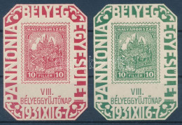 ** 1931/2a+2b VIII. Bélyeggyűjtőnap Emlékívpár (20.000) / Souvenir Sheet - Sonstige & Ohne Zuordnung