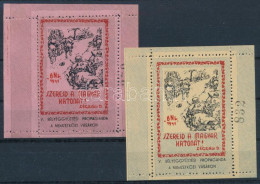 ** 1941/9aaaa I. + 9bba Magyar Honvéd Emlékív Pár (16.000) / Souvenir Sheet Pair - Autres & Non Classés