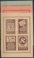** 1945/1 III. Bélyeggyűjtési Propagandakiállítás 3 Db Klf. Színű Emlék Kisív (12.000) / 3 Souvenir Sheets Of Different  - Altri & Non Classificati