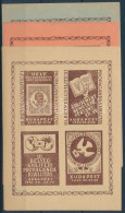 ** 1945/1 III. Bélyeggyűjtési Propagandakiállítás 3 Db Klf. Színű Emlék Kisív (12.000) / 3 Souvenir Sheets Of Different  - Other & Unclassified