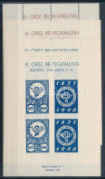 ** 1946/1 IV. Országos Bélyegkiállítás Emlékív Garnitúra I. 4 Darabos Emlék Kisív Garnitúra (18.000) / Souvenir Sheet Co - Other & Unclassified