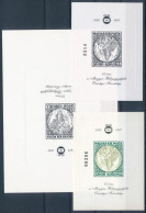 ** 1997/7+F7+KFA7 75 éves A Magyar Bélyeggyűjtők Országos Szövetsége - Fordított Madonna 3 Klf. Emlékív (8.800) / Souven - Sonstige & Ohne Zuordnung