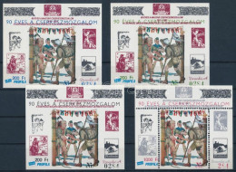 ** 1997/4-5 90 éves A Cserkészmozgalom 4 Db-os Emlékív Garnitúra Azonos Sorszámmal (15.000) / Souvenir Sheet Collection  - Sonstige & Ohne Zuordnung