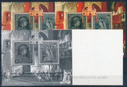 ** 1997/13 Habsburg Esküvő Budapesten 4 Db-os Emlékív Garnitúra Azonos Sorszámmal (50.000) / Souvenir Sheet Collection W - Autres & Non Classés