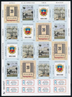 ** 1997/8+A8 Nyíregyháza Emlékívpár (13.500) / Souvenir Sheet Pair - Sonstige & Ohne Zuordnung