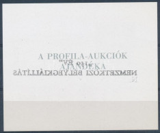 ** 1998/A3a "150 ÉV" Nemzetközi Bélyegkiállítás Emlékív Fekete Felülnyomással, A Felülnyomás Gépszínátnyomatával, Hátold - Altri & Non Classificati