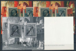 ** 1998/24 Köztársaság Emlékív 4 Db-os Garnitúra, Azonos Sorszámmal (45.000) / Souvenir Sheet Collection With 4 Varietie - Other & Unclassified