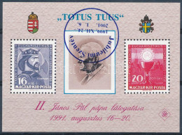 ** 2000 Jubileumi Szentév Emlékív Fordított Felülnyomással (Jelenleg 1 Példány Ismert!) / Souvenir Sheet With Inverted O - Otros & Sin Clasificación