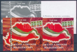 ** 2000/10 Trianon 4 Db-os Emlékív Garnitúra Azonos Sorszámmal (20.000) / Souvenir Sheet Collection Of 4 - Otros & Sin Clasificación