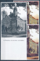 ** 2002/19 Pesterzsébeti Zsinagóga 4 Db-os Emlékív Garnitúra Azonos Sorszámmal (20.000) / Souvenir Sheet Collection Of 4 - Autres & Non Classés