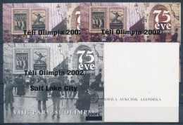 ** 2002/1 Téli Olimpia 4 Db-os Emlékív Garnitúra (22.000) / Souvenir Sheet Collection With 4 Varieties - Autres & Non Classés