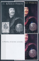 ** 2003/17 II. Rákóczi Ferenc 2. 4 Db-os Emlékív Garnitúra, Azonos Sorszámmal (22.000) / Souvenir Sheet Collection Of 4 - Autres & Non Classés