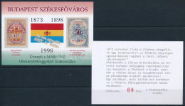 ** 2003 MABÉOSZ Ománybélyeggyűjtő Szakosztály Emlékívpár, Az Egyik 00 Sorszámmal, Nagyon Ritka! / Souvenir Sheet - Sonstige & Ohne Zuordnung