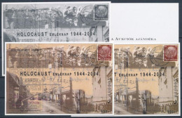 ** 2004/13 Holocaust Emléknap 4 Db-os Emlékív Garnitúra Azonos Sorszámmal (20.000) / Souvenir Sheet Collection Of 4 - Autres & Non Classés