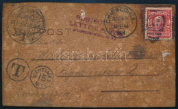 1906 Bőrből Készült Képeslap Nagykanizsára / Postcard Made Of Leather To Hungary - Other & Unclassified