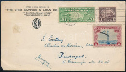 1929 Zeppelin Levél Ohioból Friedrichshafenen át Budapestre / Zeppelin Cover From Ohio Via Friedrichshafen To Budapest - Otros & Sin Clasificación