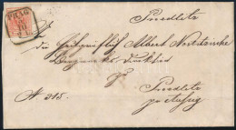 1854 3kr Levélen / On Cover "PRAG" - Other & Unclassified