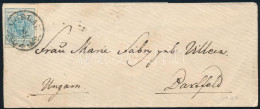 1856 9kr Levélen / On Cover "VÖSLAU" - Bartfeld - Altri & Non Classificati