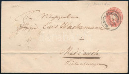 ~1863 5kr Díjjegyes Levél / PS-cover "KLOSTERNEUBURG" - Mediasch - Andere & Zonder Classificatie