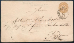 ~1863 15kr Díjjegyes Boríték / PS-cover To Pest - Otros & Sin Clasificación