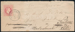 1869 5kr Levélen Budára, Visszaküldve / On Cover "NEUHAUS L. CILLI" - Ofen, Returned - Andere & Zonder Classificatie