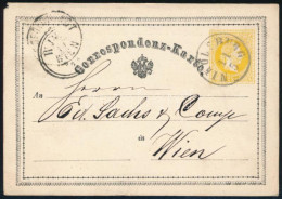 1874 2kr Díjjegyes Levelezőlap / PS-card "NIKOLSBURG" - Autres & Non Classés