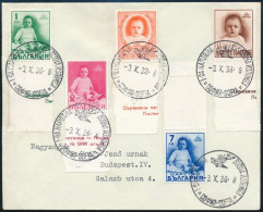 1938 Levél 5 Db Bélyeggel Budapestre / Cover To Hungary - Sonstige & Ohne Zuordnung