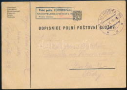 1938 Katonai Posta Levelezőlap / Field Postcard "RADIOTELEGRAFNI ROTA" - Otros & Sin Clasificación