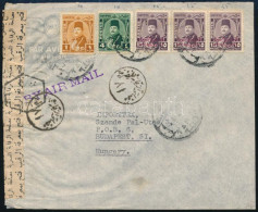 1952 Légi Cenzúrázott Levél Budapestre / Censored Airmail Cover To Hungary - Andere & Zonder Classificatie