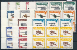 ** 1987 Ágyúk Sor ívszéli 6-os Tömbökben / Set In Magin Block Of 6 Mi 525-537 (Mi EUR 192.-) - Other & Unclassified