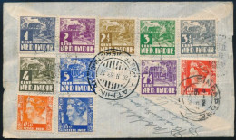 1939 Ajánlott Levél 11 Db Bélyeggel / Registerec Cover To Hungary - Autres & Non Classés